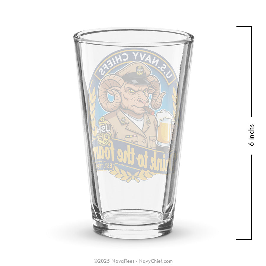 "Drink to the Foam" | 16oz Shaker Pint Glass