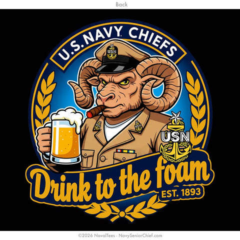 "Drink to the Foam" SCPO Long Sleeve Tee | Black