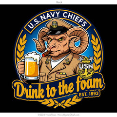 "Drink to the Foam" MCPO Tee | Black