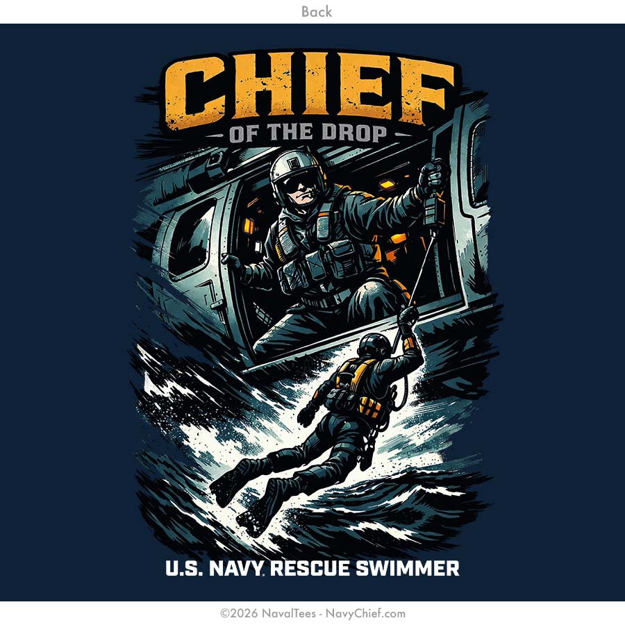 "Chief of the Drop" Tee | Navy
