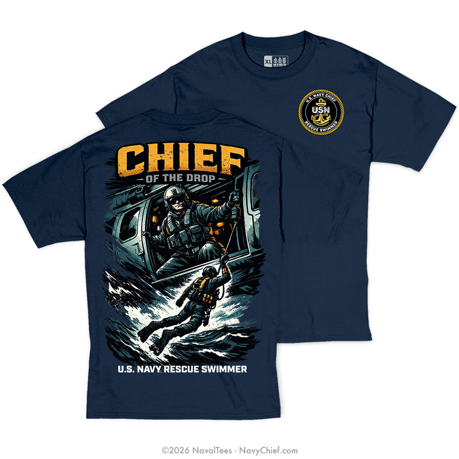 "Chief of the Drop" Tee | Navy