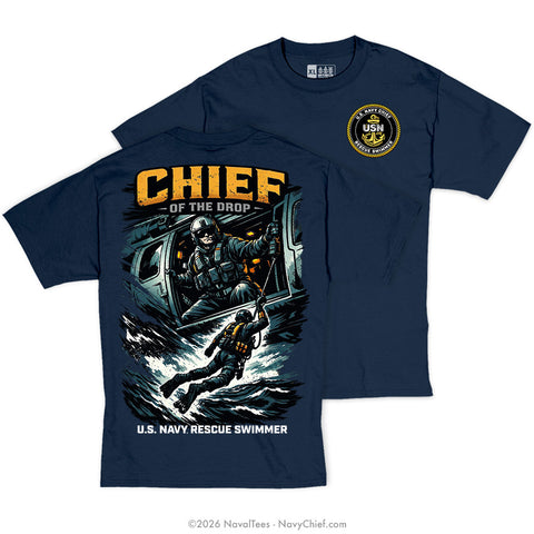 "Chief of the Drop" Tee | Navy