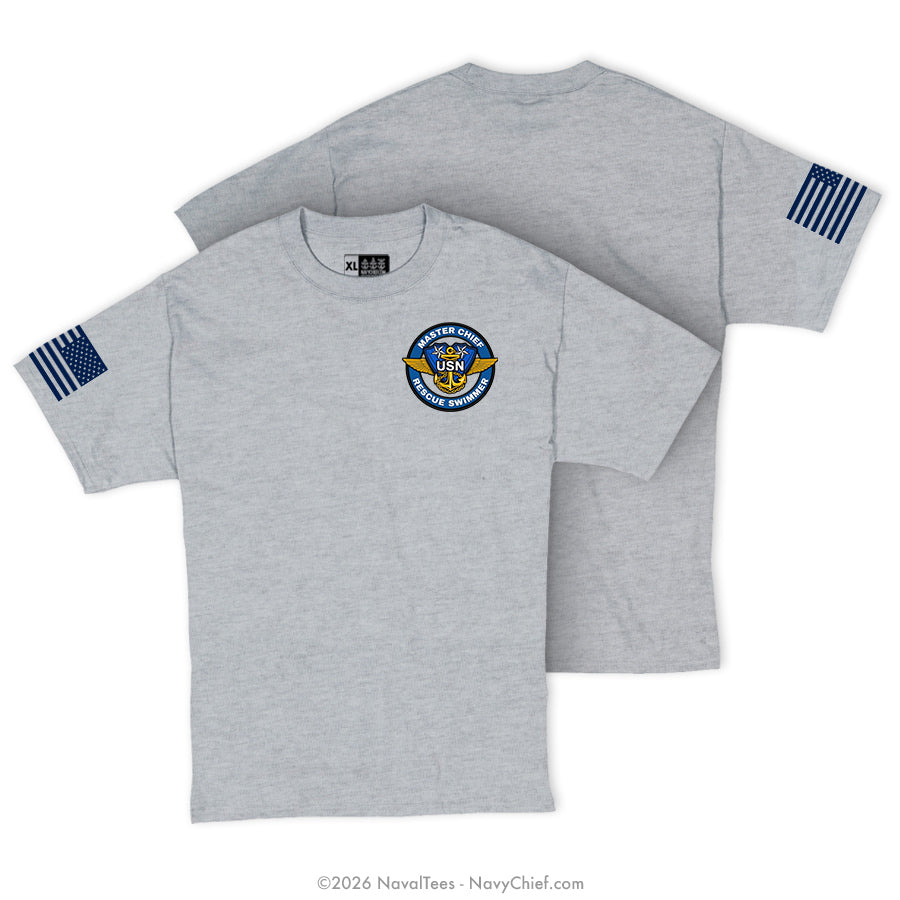 "Swimmer Crest" Tee | Grey