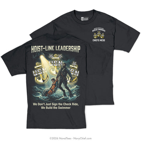 "Hoist-Line Leadership" Tee | Black
