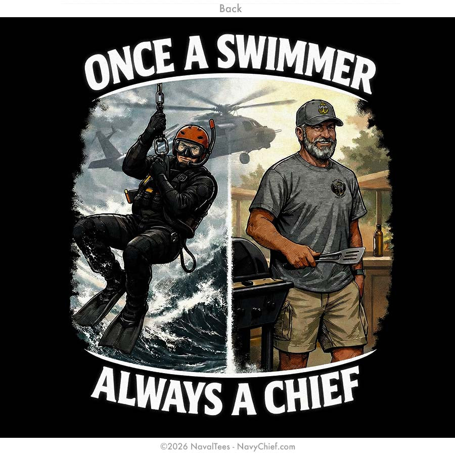 "Once a Swimmer" Tee | Black