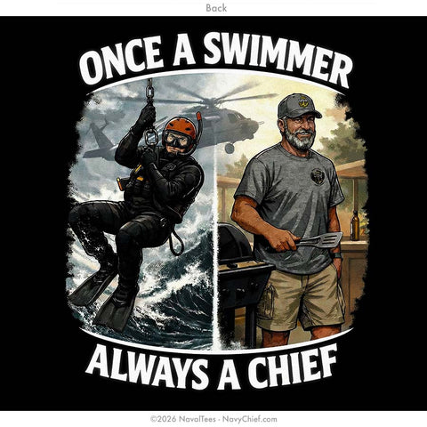 "Once a Swimmer" Tee | Black