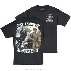 "Once a Swimmer" Tee | Black