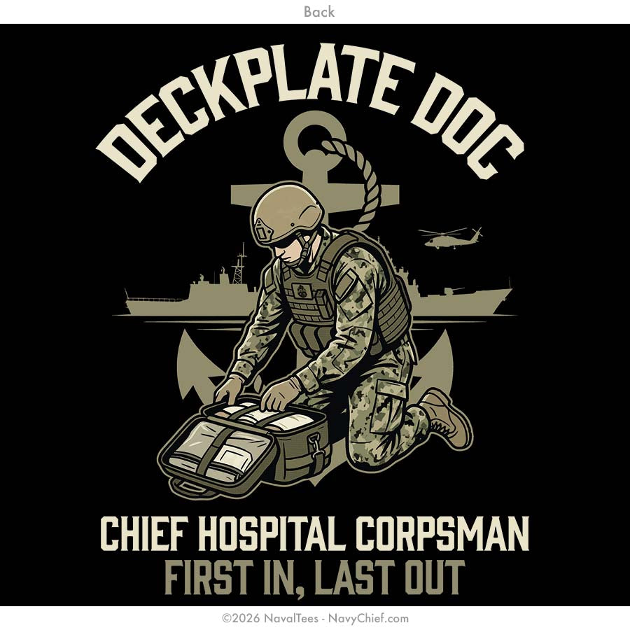 "Deckplate Doc" Tee | Black