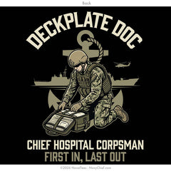 "Deckplate Doc" Tee | Black