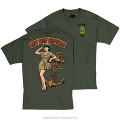 "Chief Corpsman Pinup" Tee | Military Green