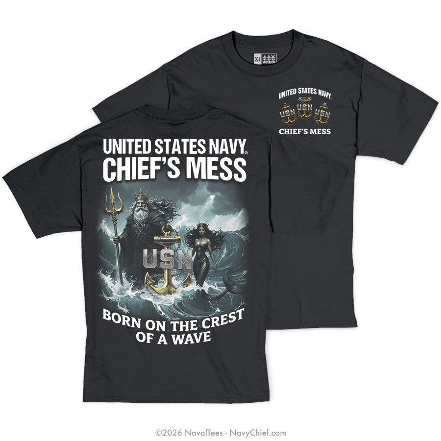 "Neptune Wave" Tee | Black