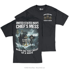 "Neptune Wave" Tee | Black