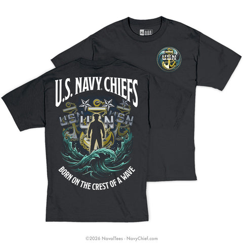 "Anchors Wave" Tee | Black