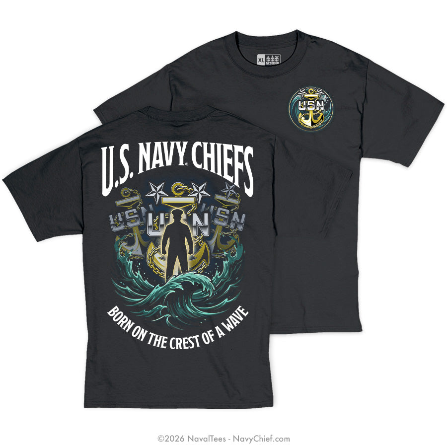 "Anchors Wave" Tee | Black