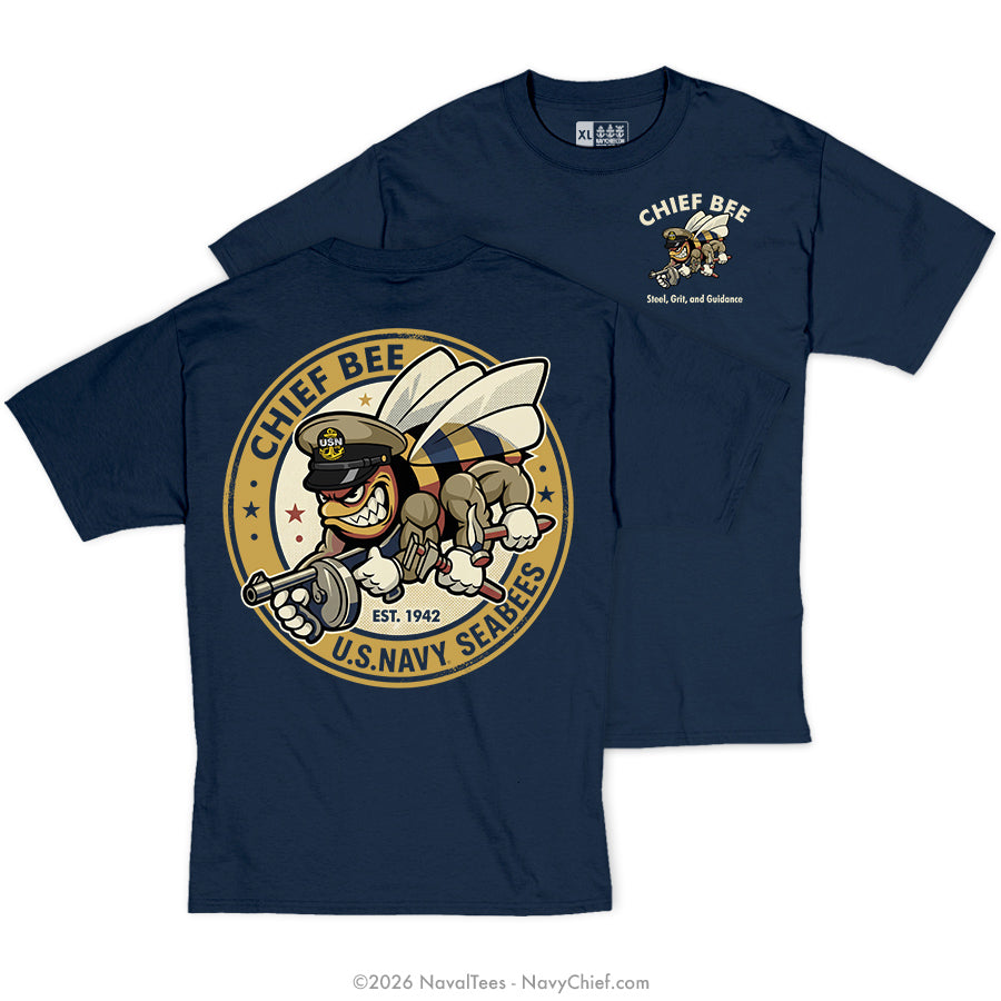 "Vintage CB Patch" Tee | Navy