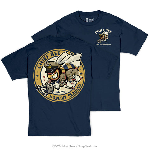 "Vintage CB Patch" Tee | Navy