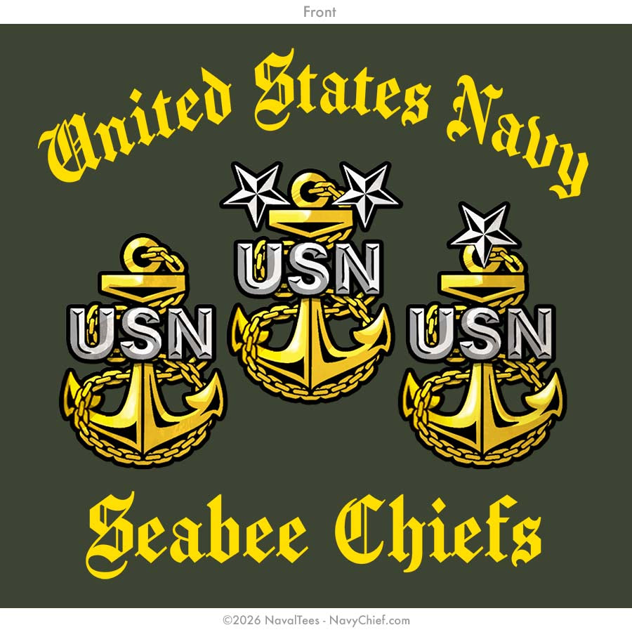 "CPO Seabee" Tee | Military Green
