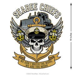 "Seabee Chiefs" | 8x10 Vinyl Decal