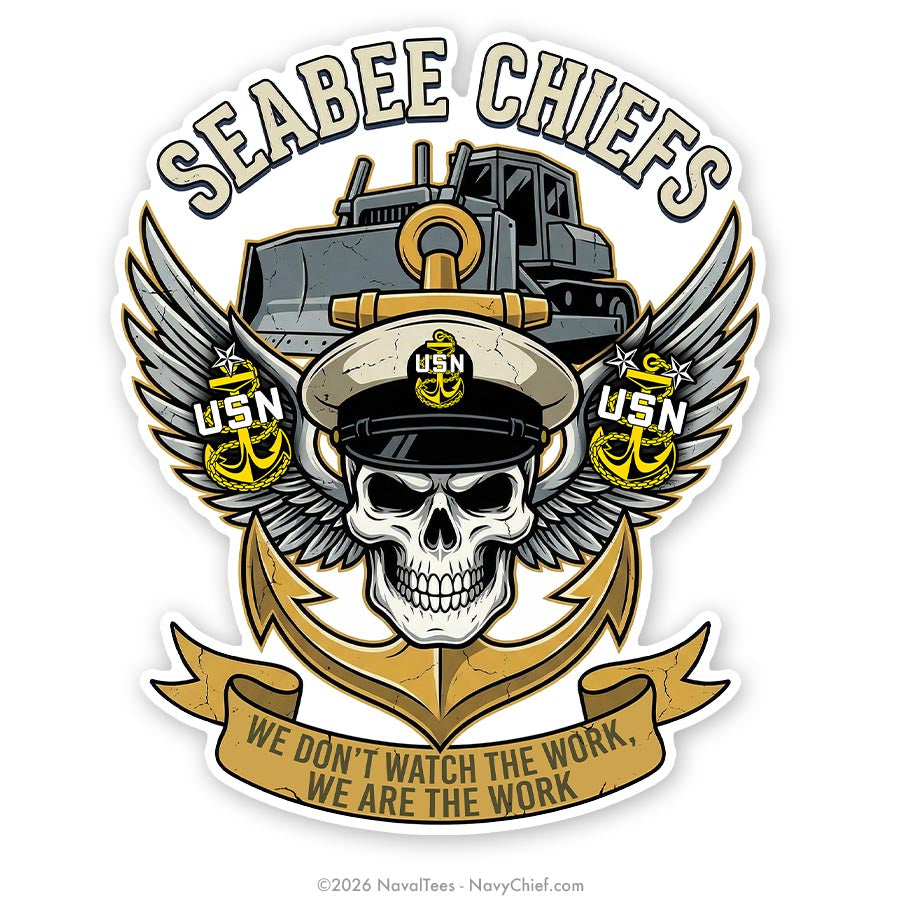 "Seabee Chiefs" | 8x10 Vinyl Decal