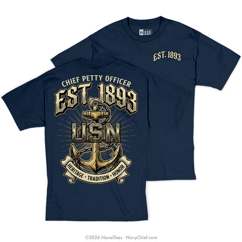 "Heritage Tradition Honor" Tee | Navy