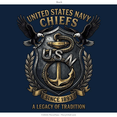 "Legacy of Tradition" Hooded Sweatshirt | Navy