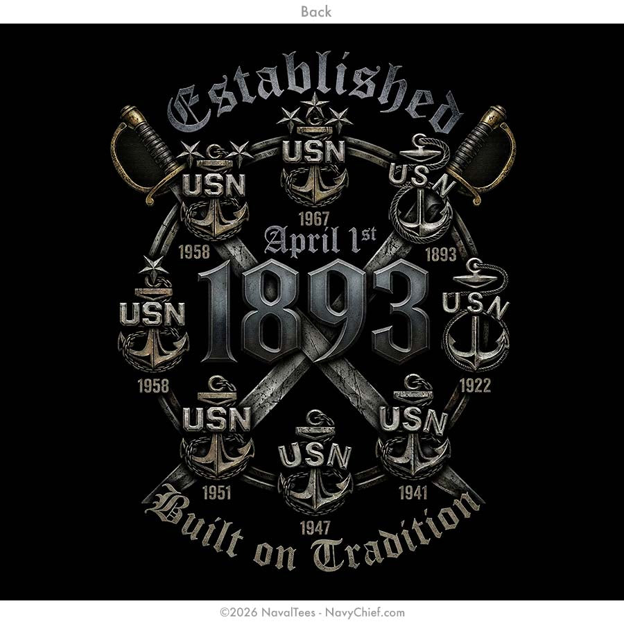"Anchor Timeline" Hooded Sweatshirt | Black