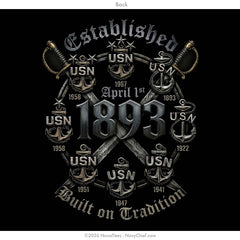 "Anchor Timeline" Hooded Sweatshirt | Black
