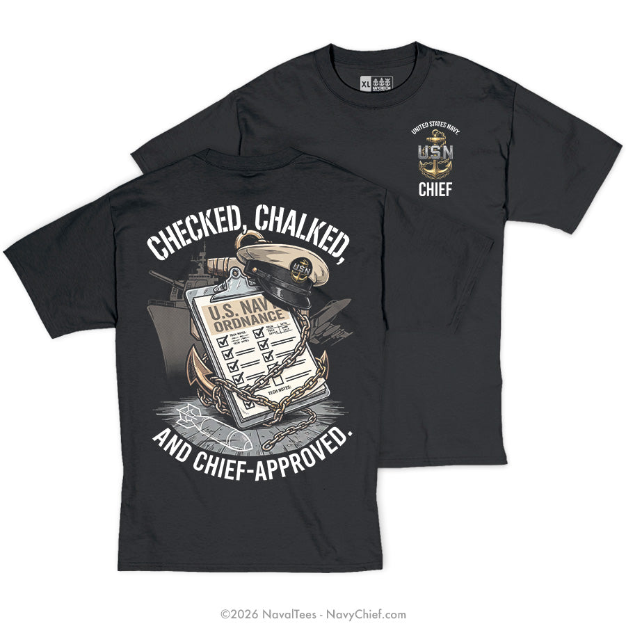 "Checked & Chalked" Tee | Black