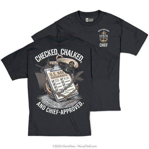 "Checked & Chalked" Tee | Black