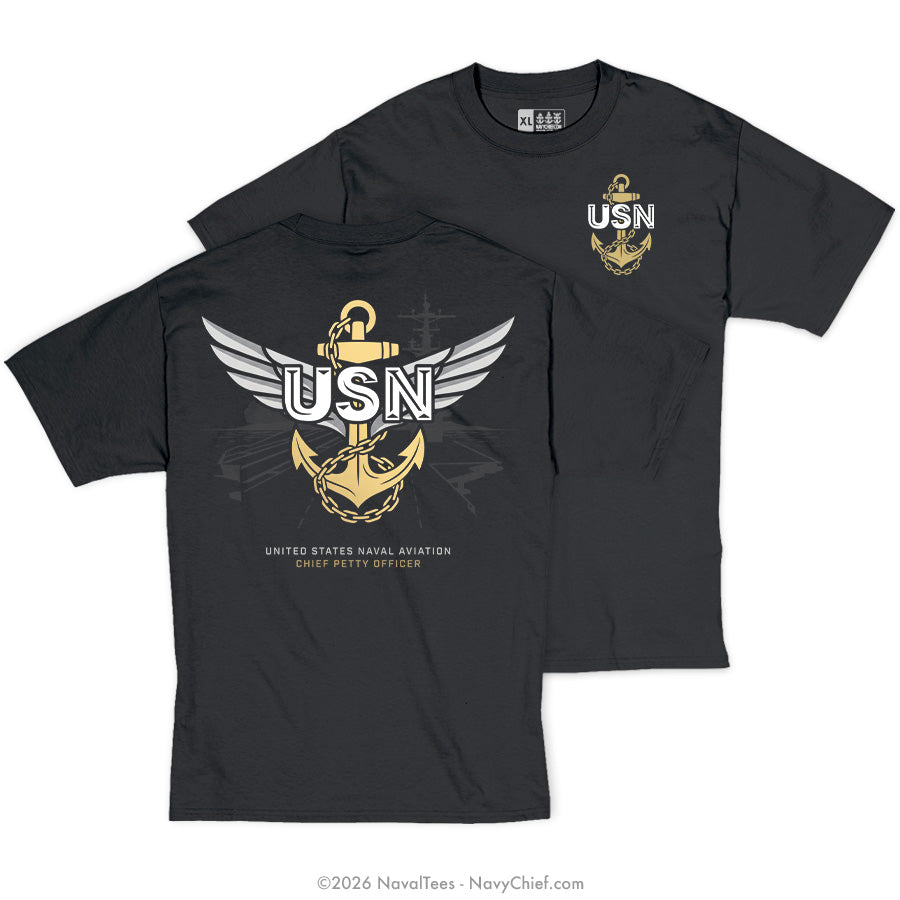 "Naval Aviation CPO" Tee | Black
