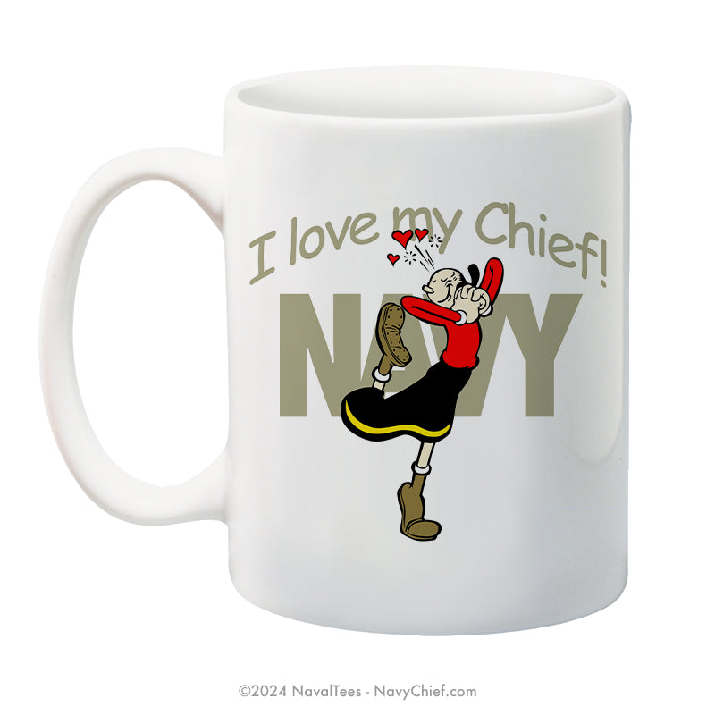Olive Oyl "Love My Chief" - 15 oz Coffee Mug
