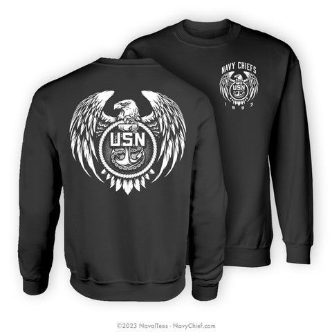 "Fellow Chiefs" Crewneck Sweatshirt - Black