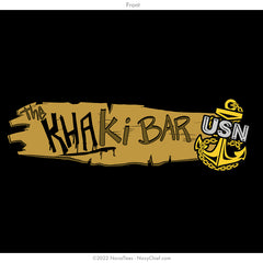 "Khaki Bar" Tee | Black