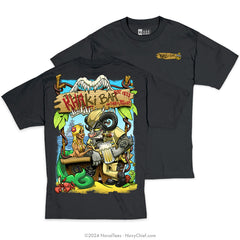 "Khaki Bar" Tee | Black