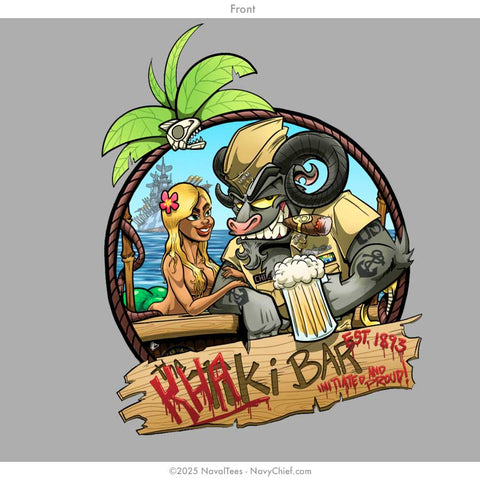 "Khaki Bar" Tank | Grey