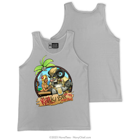 "Khaki Bar" Tank | Grey