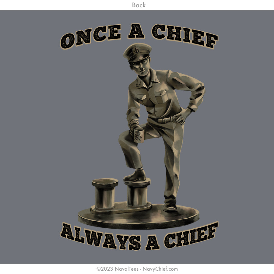 "The Chief Statue" Tee - Grey