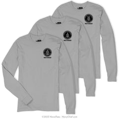 "The Chief Statue" Long Sleeve Tee | Grey