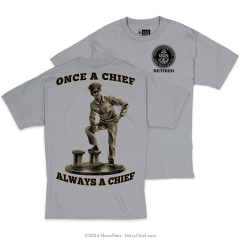 "The Chief Statue" Tee | Grey