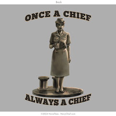 "Female Chief Statue" Long Sleeve Tee | Grey