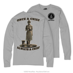 SCPO "Chief Statue" Long Sleeve Tee | Grey