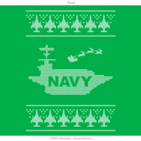 "Carrier" Ugly Christmas Sweatshirt | Green