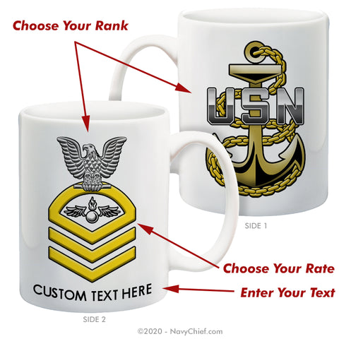 Personalized "Chevron Rating" - 15 oz Coffee Mug