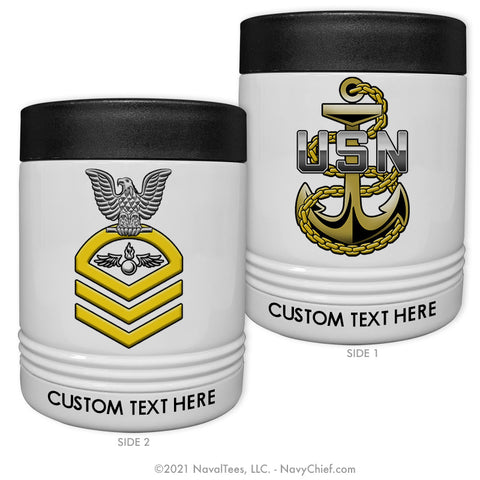 Personalized "Chevron Rating" - 12oz Can Insulator