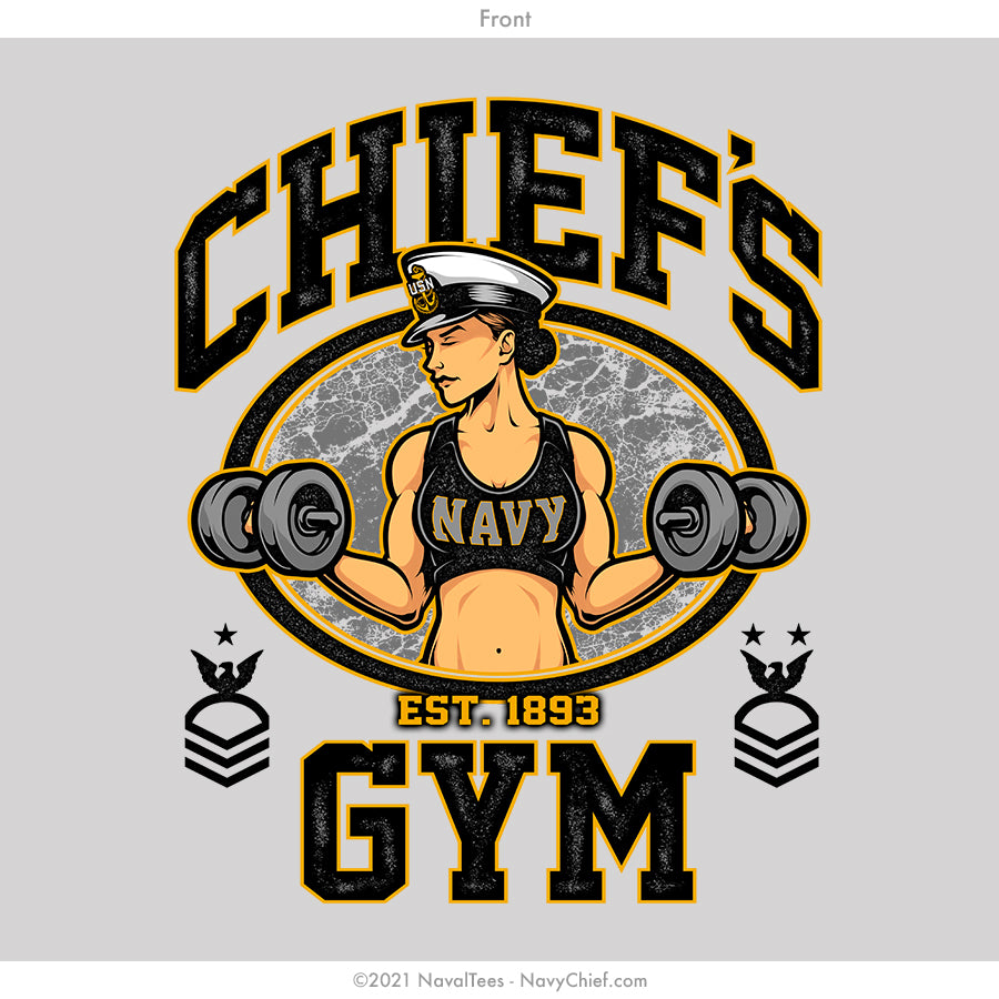 "Chiefs Gym" Ladies Tee - Silver