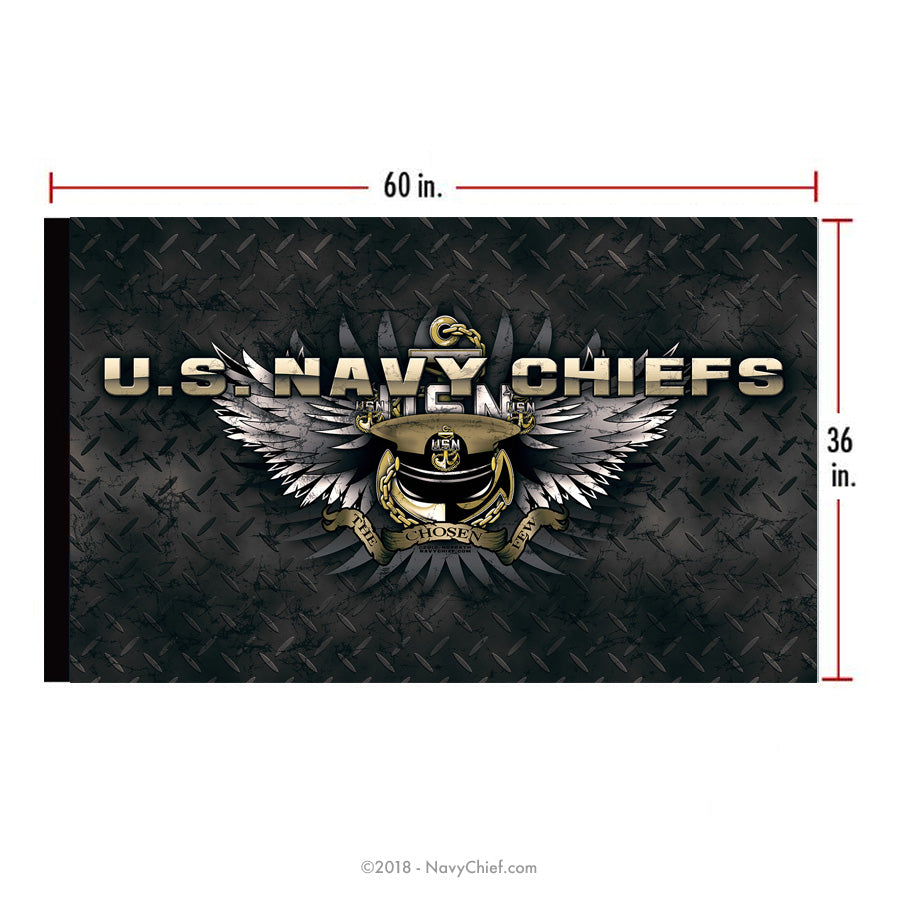 "The Chosen Few" 3X5 Flag - NavyChief.com - Navy Pride, Chief Pride.