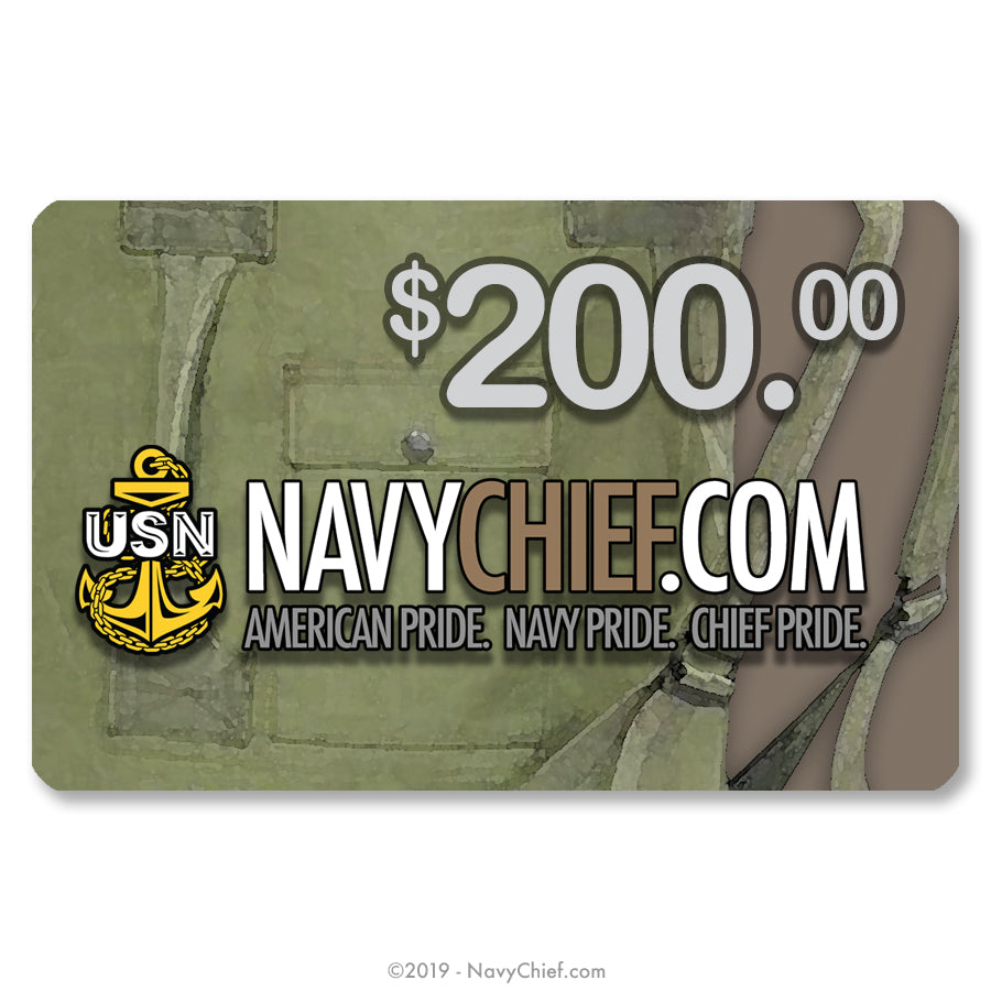 Gift Card - NavyChief.com - Navy Pride, Chief Pride.