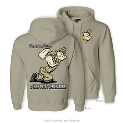 "Chief Popeye" Hooded Sweatshirt | Khaki