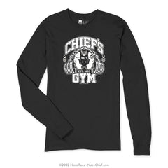 "Chief's Gym" Long Sleeve Tee - Black