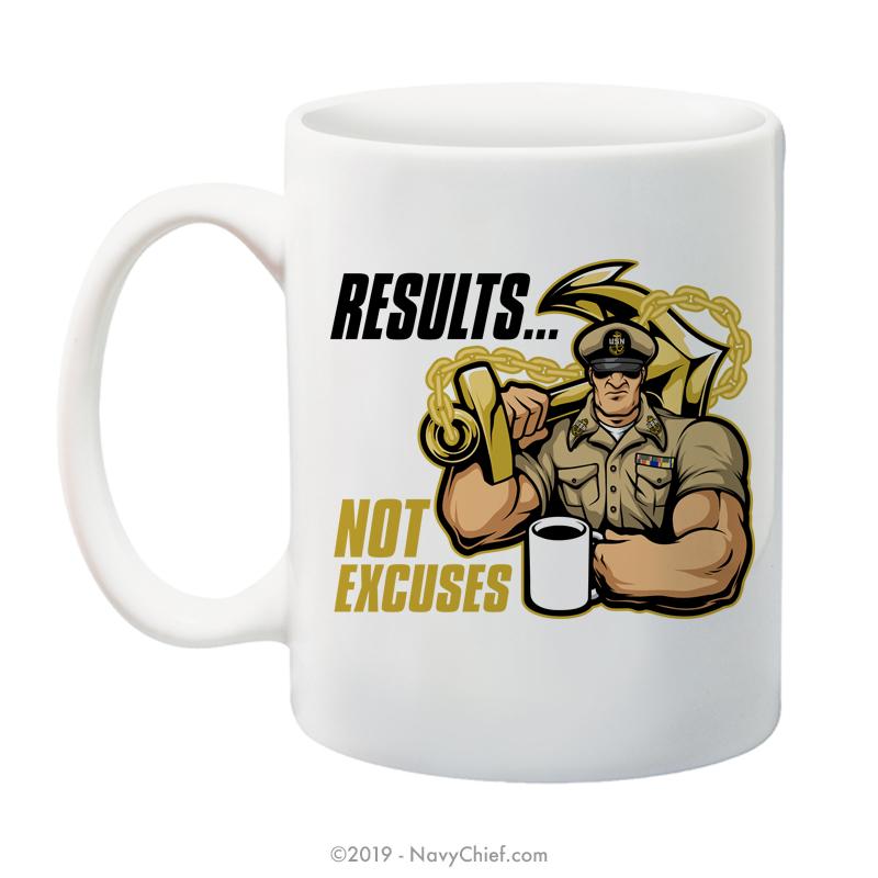 "Results" Male - 15 oz Coffee Mug - NavyChief.com - Navy Pride, Chief Pride.